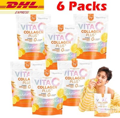 6 X JOJI Vita C Collagen Plus Rice Ceramide Secret Young 10 Sachets