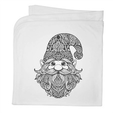 'Cute Gnome Portrait' Cotton Baby Blanket / Shawl BY00045848 