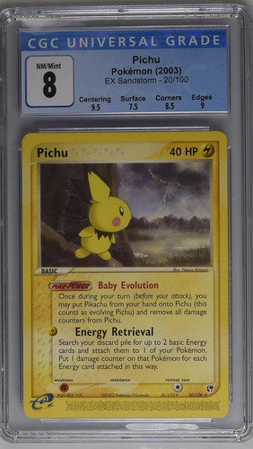 Pichu graded CGC 8 for sale on eBay