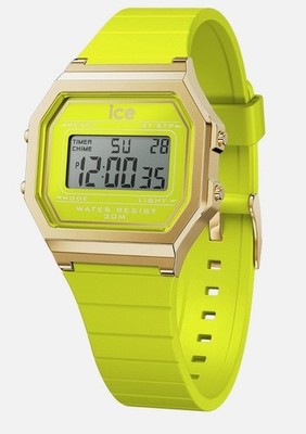 Ice-Watch ICE 022054 digit retro Sunny Lime Small Damenuhr digital gelb Neu MD