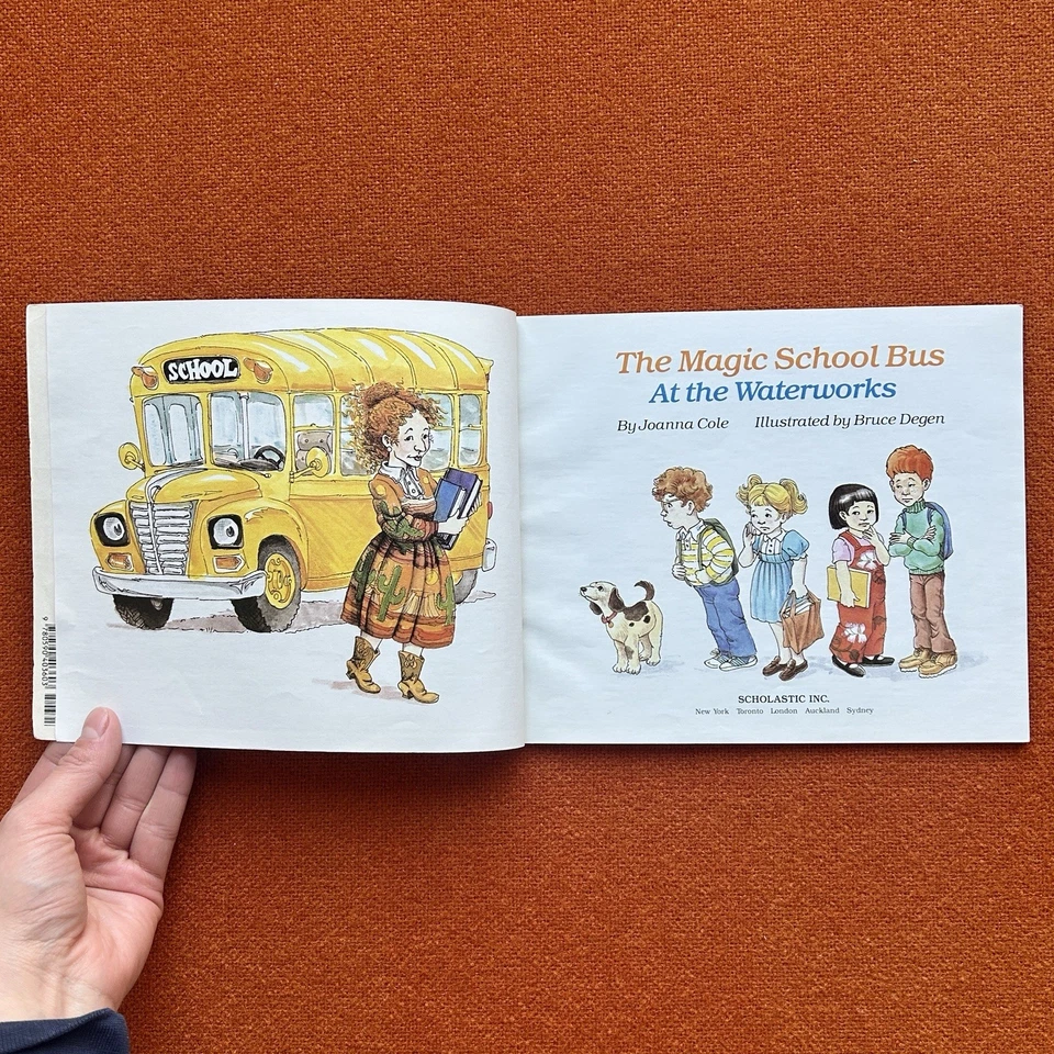 Vintage 1986 The Magic School Bus At The Waterworks Children’s Book Joanna Cole Foto 3 de 4