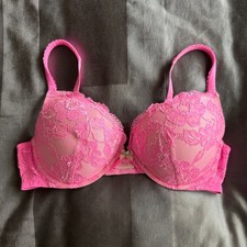 VICTORIA'S SECRET Body by Victoria Hot Pink Push Up Underwire Bra Size 38D