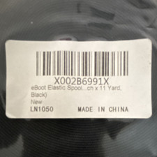 eBoot Black Elastic Spool 1/2 in x 11 yd, Reusable, X002B6991X LN1050