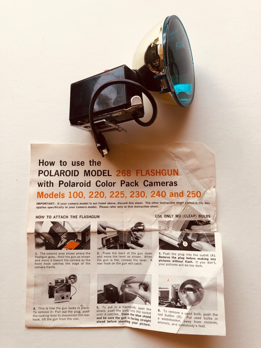 VINTAGE POLAROID 220 Land Camera With Hard Shell Bag, Flash | eBay