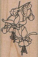 Bunch O' Flowers 1 3/4 x 2 1/2" Rubber Stamp, Flowers and Plants Stamp