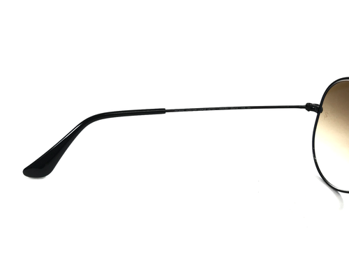 Ray-Ban Sunglasses RB3025 AVIATOR LARGE METAL 002/51 Black w Gradient Brown 55mm - Picture 9 of 14
