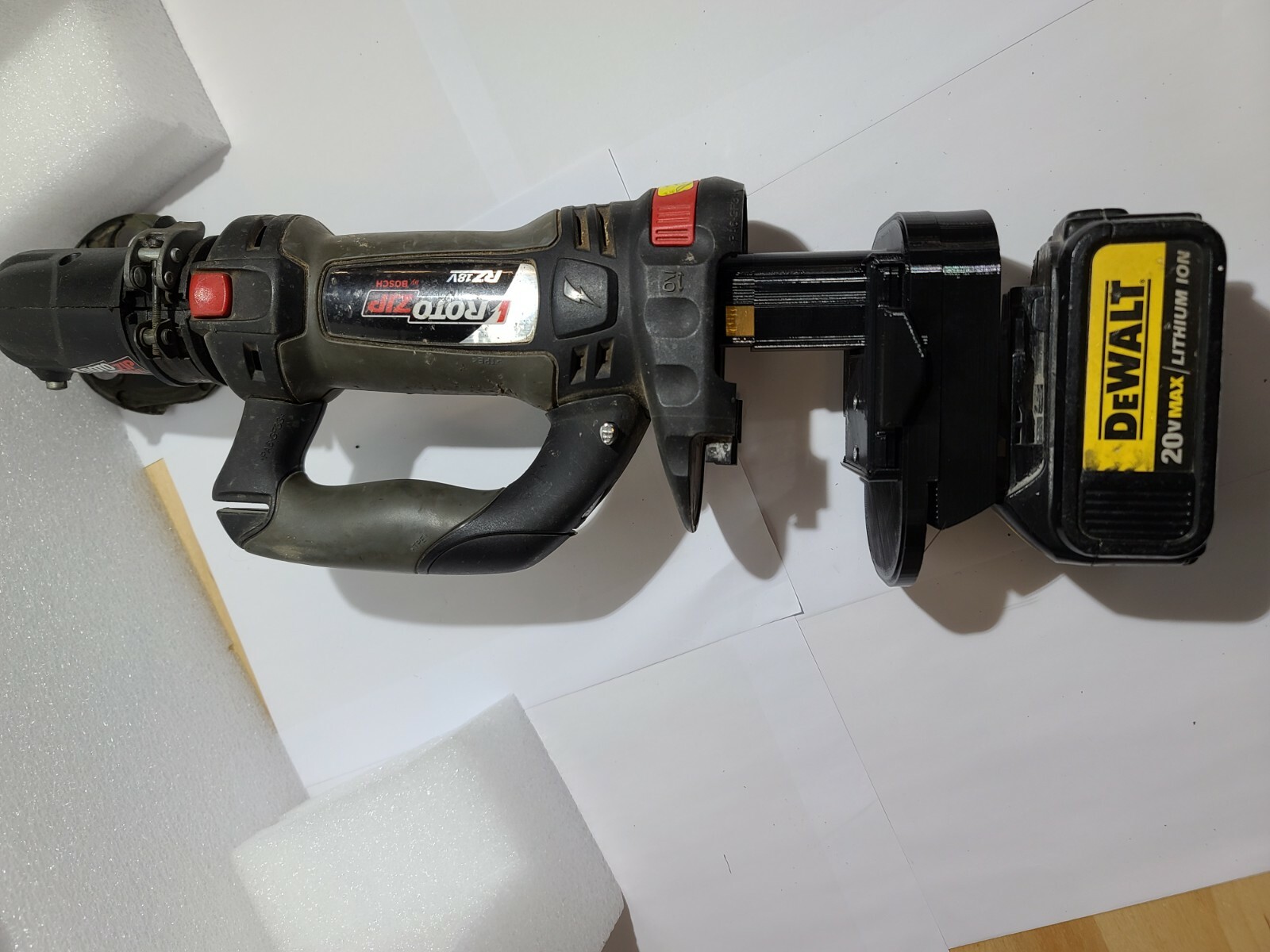 Rotozip Nicad to Dewalt Lithium battery adapter | eBay