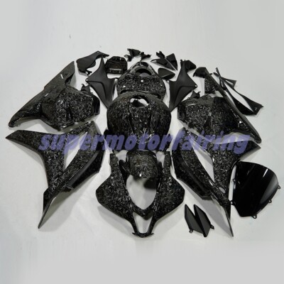 Forged Carbon Fiber Painted Fairing Kit for Honda CBR600RR 2009-2012 Black Frame