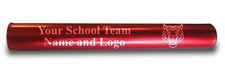 Custom RED Aluminum Track Field Relay Baton Personalized Gift Your Team Name