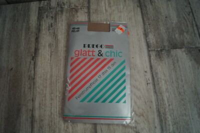 Prego glatt & chic 15den Feinstrumpfhose Strumpfhose Gr 40/42 melon  NEU OVP 