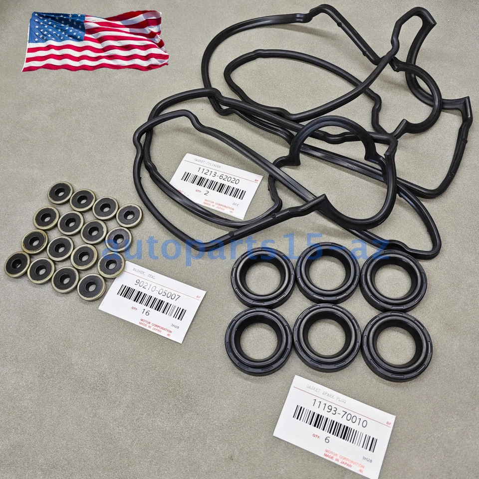 New Valve Cover Gasket For TOYOTA TACOMA 4RUNNER TUNDRA 3.4L V6 DOHC 5VZFE US Foto 3 de 4