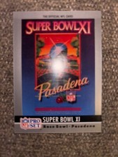 1990 Pro Set Super Bowl Collectibles #11 SUPER BOWL XI Raiders v Vikings