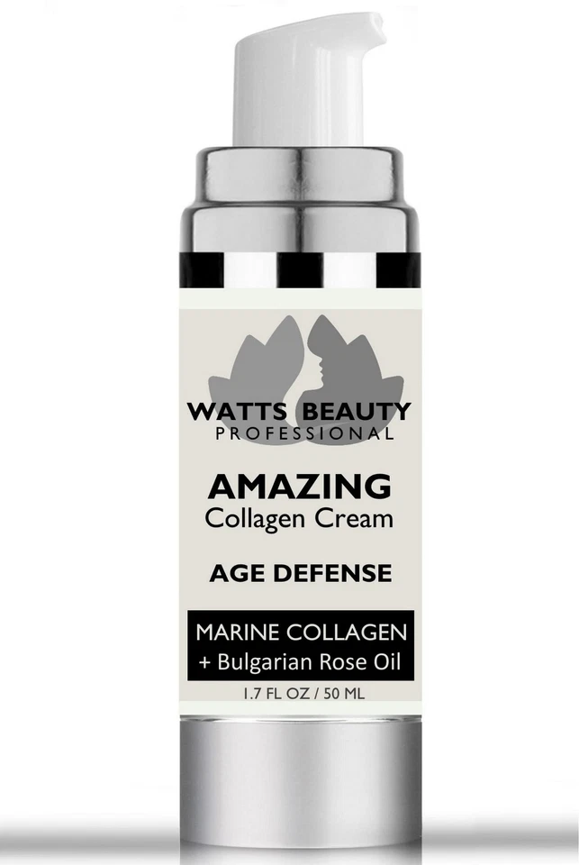 Watts Beauty Increíble Crema de Colágeno Marino, Rostro, Crema Hidratante de Cuello, Spa Favorito Foto 3 de 4