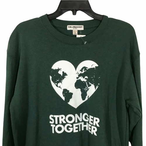 Sudadera Pulóver Informal Sub_Urban Riot para Mujer Pequeña Verde Más Fuerte Juntos - Imagen 4 de 10