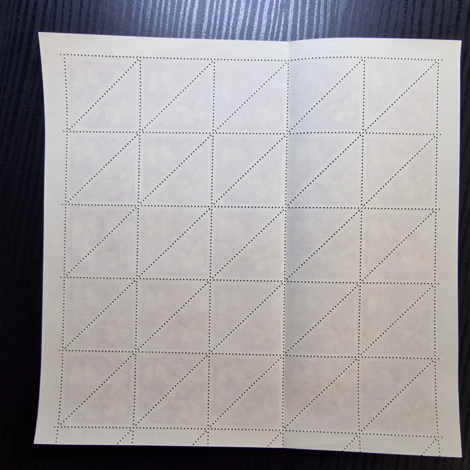 French Mali - Butterflies - MNH - Full Sheet - 50 Triangular Stamps - Folded - Image 3 of 4