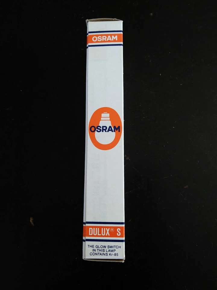 7 Bulbs Tubes 7W DULUX S OSRAM Twin Compact G23 Fluorescent Lamp F7TT/35K OG New - Image 3 of 4