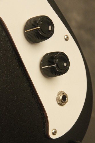 1966 Danelectro HAWK 1N short-scale guitar BLACK CRACKLE - Picture 5 of 24