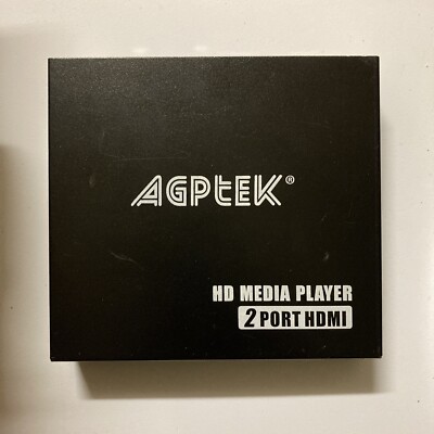 AGPTEK MP026-F10 HD MEDIA PLAYER 2 PORT HDMI MUSIC MOVIE PHOTO BOX ONLY