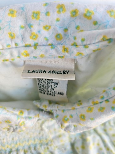80s 90s Laura Ashley Vintage Baby Girl 6 M Smoked Floral Cottage Core EUC - Picture 5 of 9