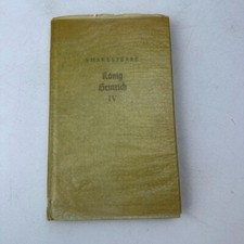 Shakespeare K&ouml;nig Heinrich IV King Henry the Fourth HC 1949 German & English