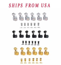 KAISH 21:1 Dual Pin Locking Tuners 2 Pin Locking Tuning Keys fits USA Strat/Tele