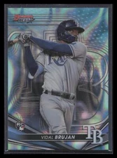 2022 Bowman's Best #55 Vidal Brujan Aqua Lava Refractor #/199