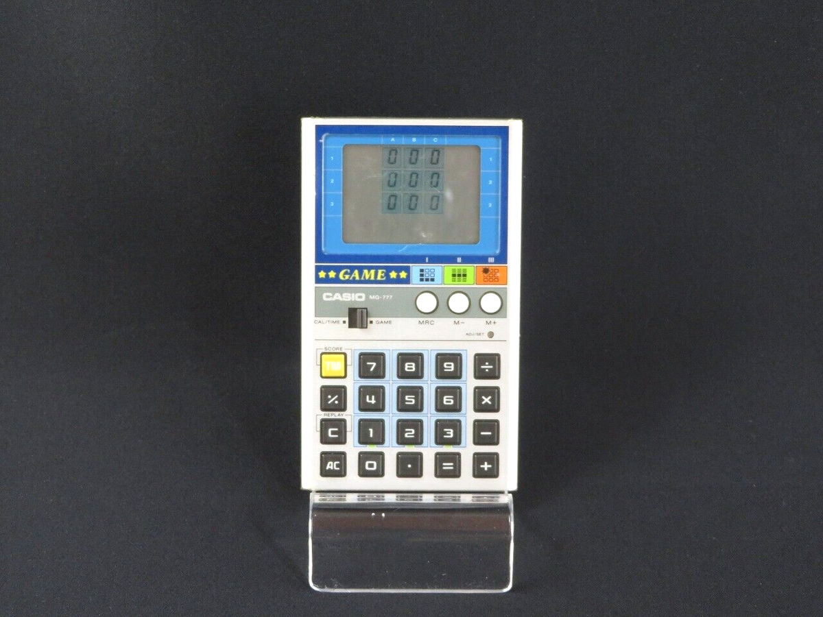 Tested CASIO Game & Calculator MG-777 all same stop the seven made