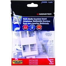 Wallplt 4-Port Multi-Med