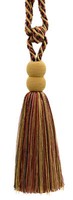 DÉCopro Quasten Vorhanghalter, Farbe# VNT21 - Beige Ernte Rot [Set Mit 10 StüCk]