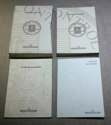Jaeger-LeCoultre Master Control kit booklets warranty blank stamp dealer