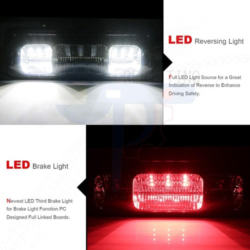 LED Rear 3rd Tail Brake Light Cargo Light for 2004-2008 Ford F-150 Chrome+Smoke - Foto 6 di 6