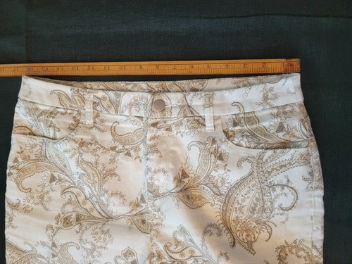 Chicos Girlfriend Caprihose schmales Bein Größe 1,5 US/10 Medium Paisley hellbraun taupe - Bild 5 von 6