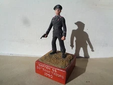 Stadden, ww2 German Panzer tank crew, well painted, 54mm lead, JL