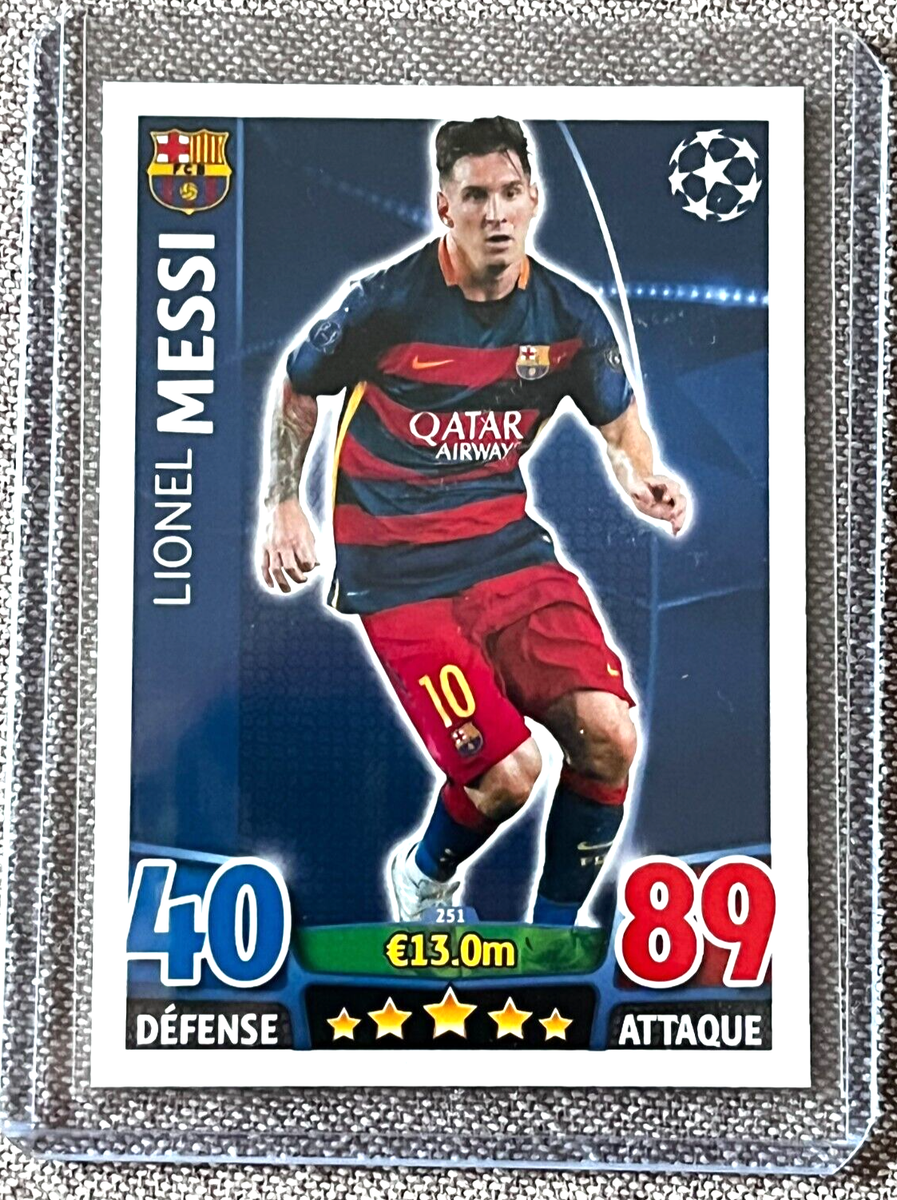 Carte Rookie Lionel Messi – FC Barcelone 2015-16 – État Neuf – Collector