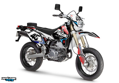 Graphics Kit For Suzuki DRZ400SM (All Years) DRZ 400 SM S E Division Red
