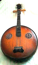 Antique Museum Quality Chinese Musical Instrument; Ruan; Pipa; Magnificent Wood