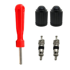 Ventileinsatz Ventildreher Ventilkappe Ventilschlüssel Autoventil+Fahrradventil 