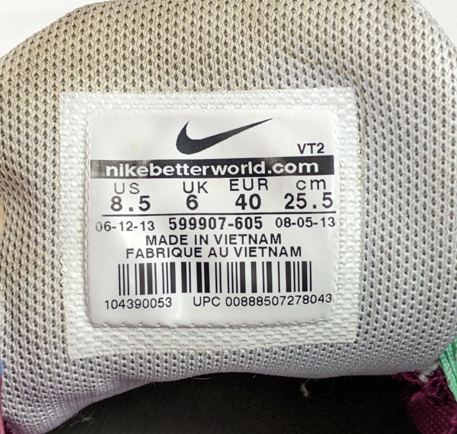 Nike Purple Lunarglide 5 Shoes Women's Size 8.5 Running Sneakers 599907-605 image 10