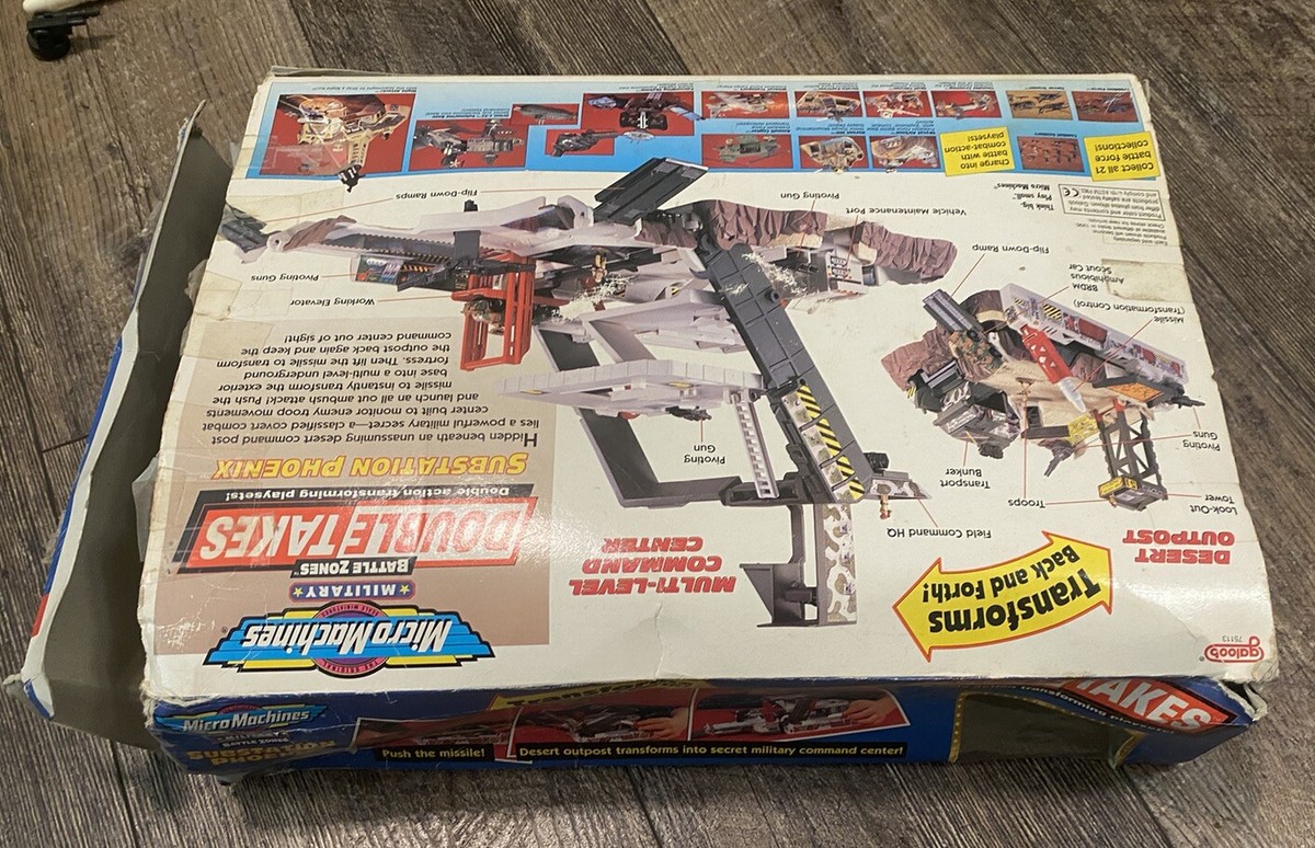 Micro Machines Double Takes Substation Phoenix 1996 Playset Parts
