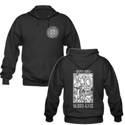 BLOOD AXIS - Brian Boru Hooded Zipper/Kapuzenjacke Death in June Sol Invictus 
