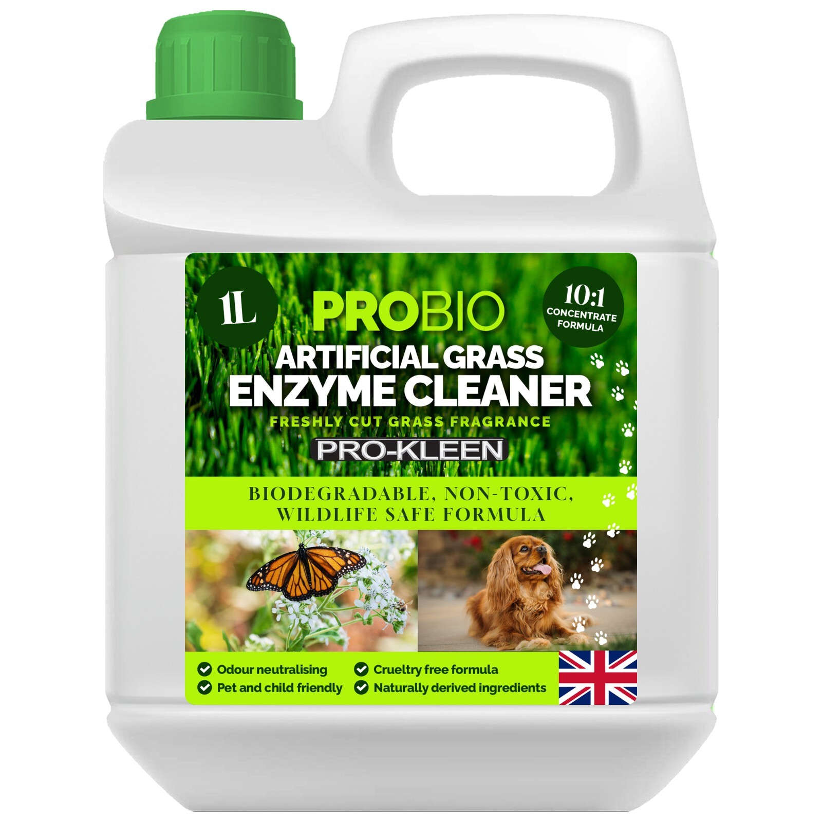 ProKleen Pro Bio Artificial Grass Probiotic Cleaner Animal Safe Turf Pet 1L
