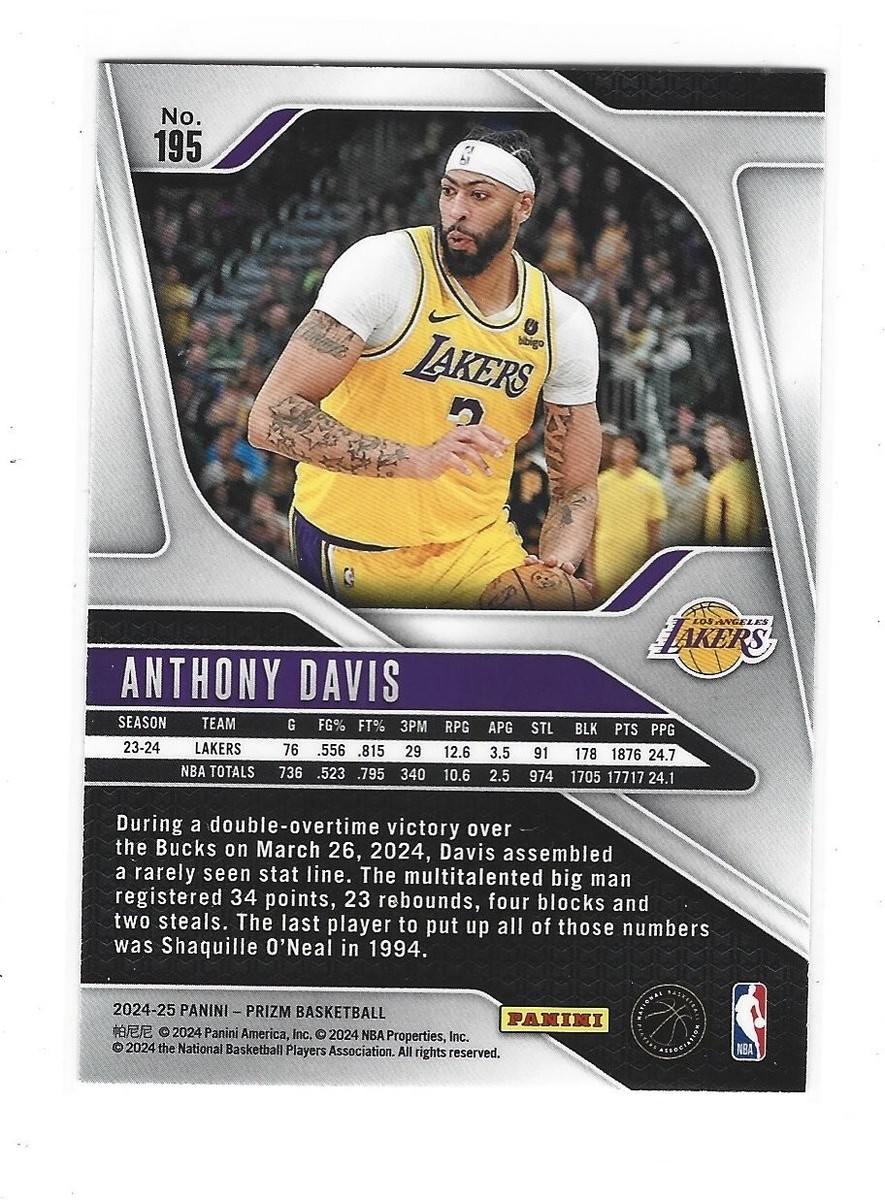 PSA10❗️ ANTHONY DAVIS RC PRIZM LOW POP. 2024-25 Panini Prizm - Anthony Davis #195 Silver Prizm | eBay