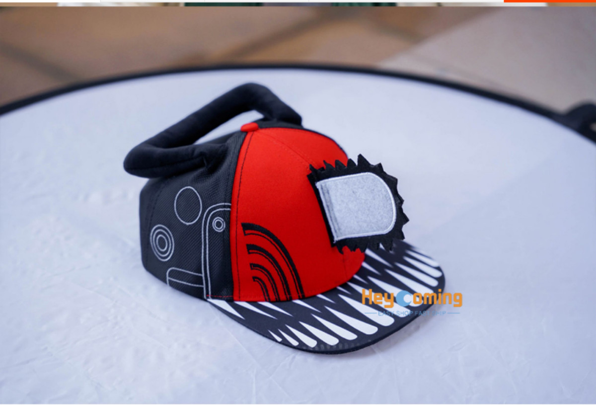 Anime Chainsaw Man Pochita Denji Cosplay Headgear Hat Headwear Halloween  Props