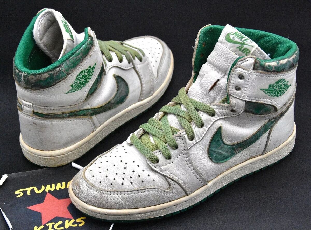 ULTRA RARE🦄 1985 Nike Air Jordan 1 GREEN METALLIC size 8 ULTRA RARE🦄 1985 Nike Air Jordan 1 GREEN METALLIC size 8