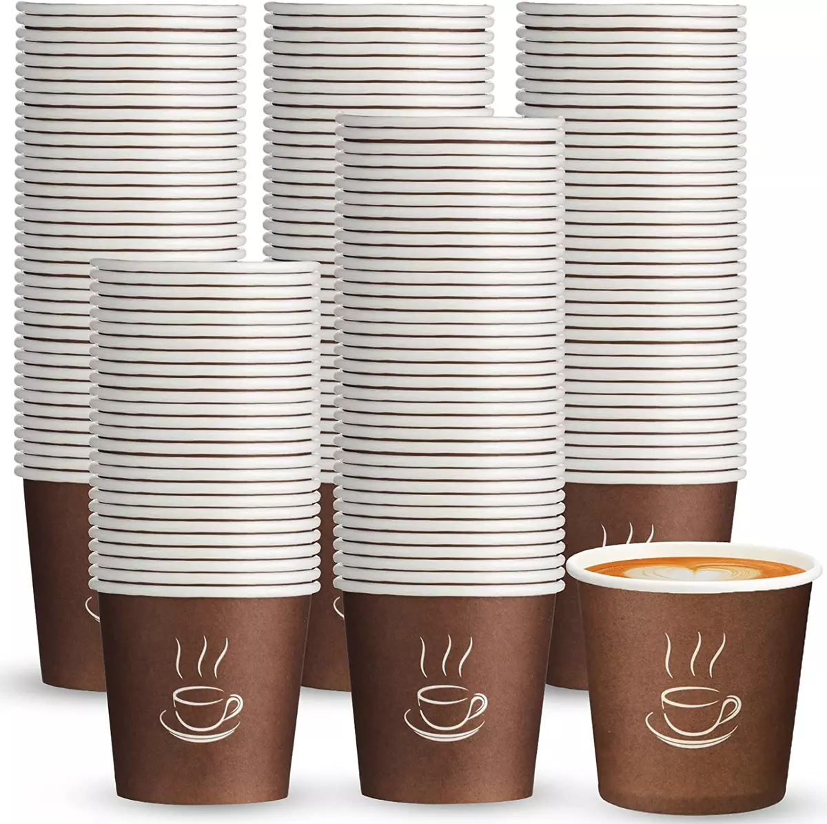 1000 Pcs Small Coffee Cups Paper Espresso Cups Disposable Mini Hot