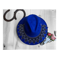 Hat with Beaded Hatband
