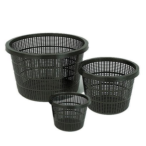 Pond Plastic Plant Baskets ROUND Planting Pots Garden Lily Margins 3