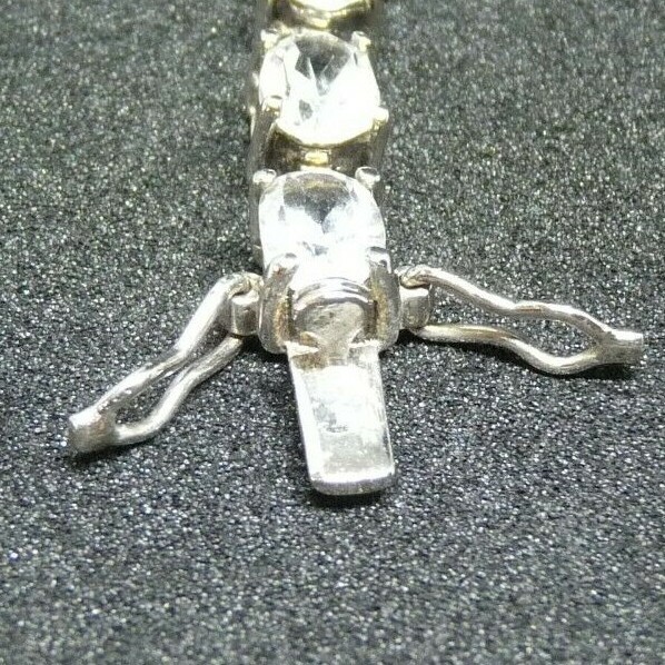 QVC Bracelet 925 SOLID Silver, Flawless Lab Creat… - image 6