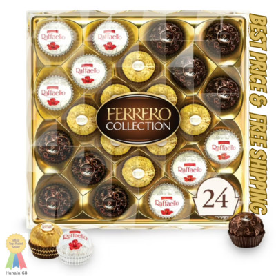 Ferrero Collection Premium Assorted Hazelnut Milk And Dark Chocolate And Coconut