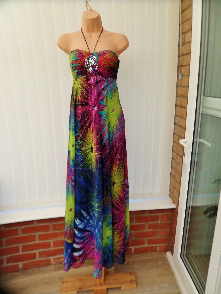 MATTHEW WILLIAMSON BUTTERFLY MULTI FIREWORKS CHIFFON HALTER MATTHEW WILLIAMSON BUTTERFLY MULTI FIREWORKS CHIFFON HALTER